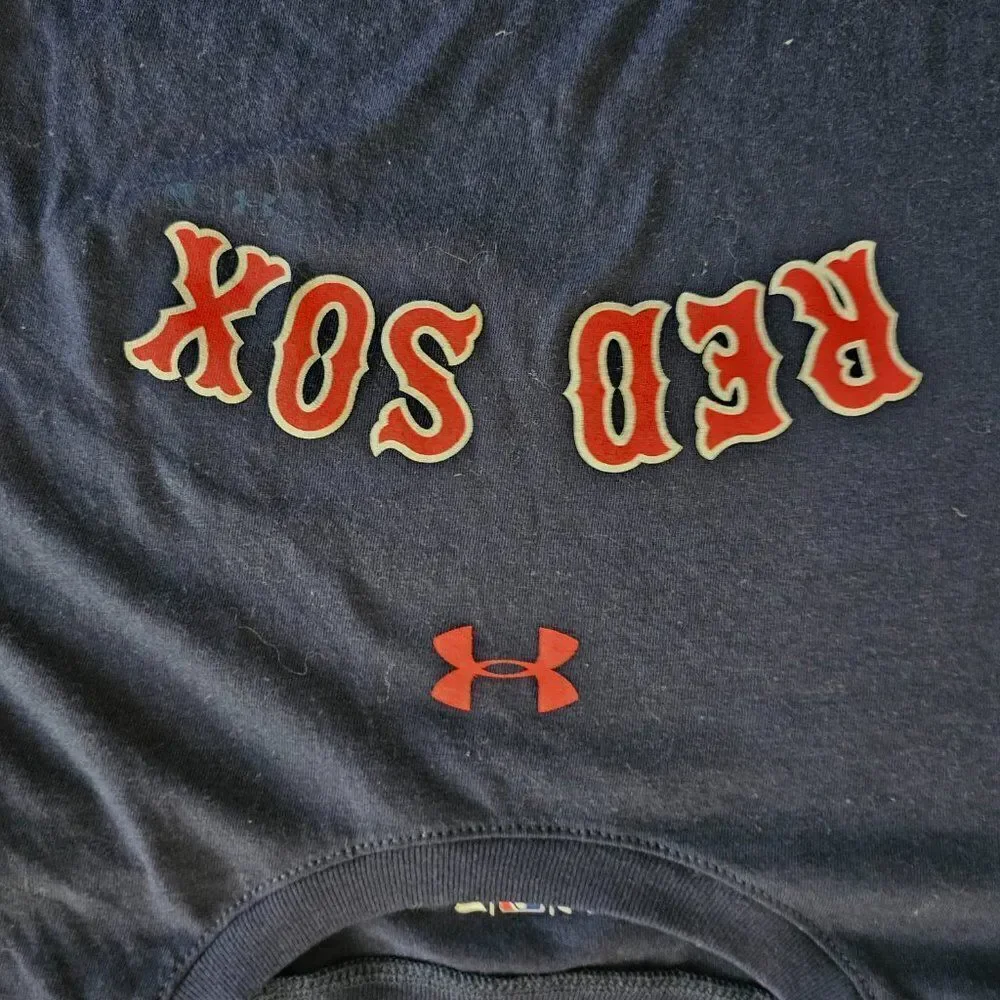 Under Armour Boston Heatgear Baseball Red Sox T-Shirt and Shorts 2 Piece Set